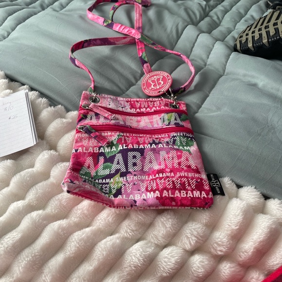 Robin Ruth Pink and Green Crossbody Bag - Picture 7 of 7